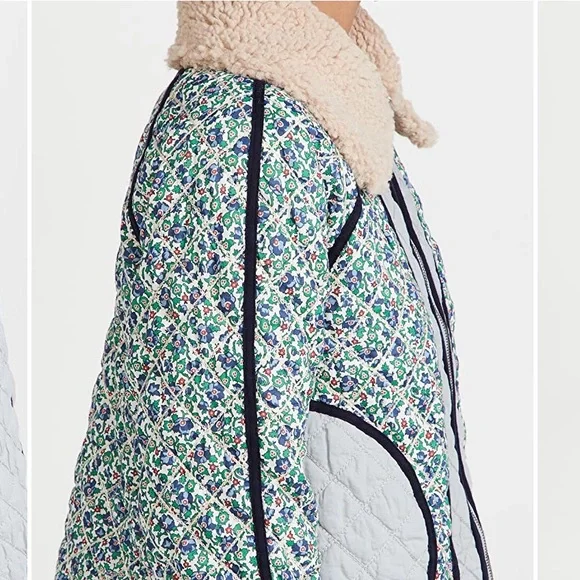 The Great. Reversible Quilted Jacket Sz 2/M - Picture 4 of 11